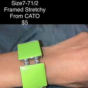 Block Framed Stretchy Bracelet